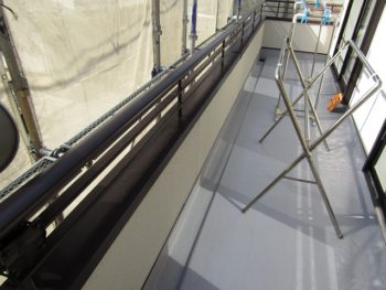 バルコニー防水工事完成