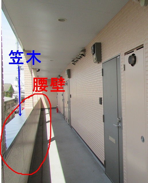 腰壁と笠木って?