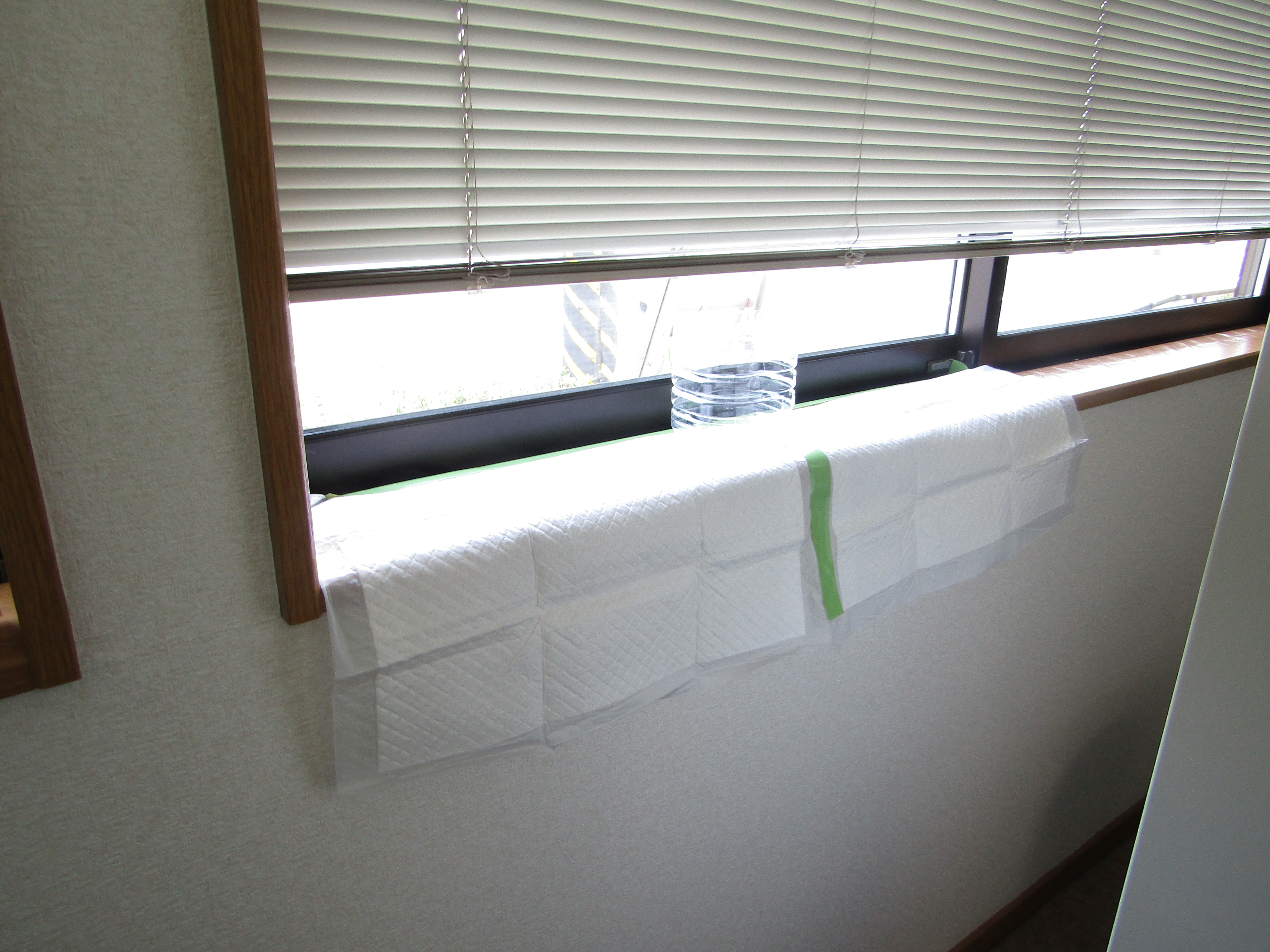 散水調査によって水が室内に出てきた