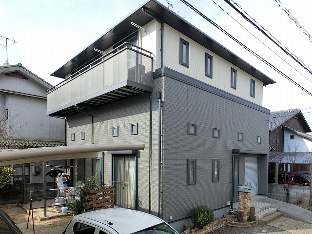 アウトレット塗料２色の塗装例