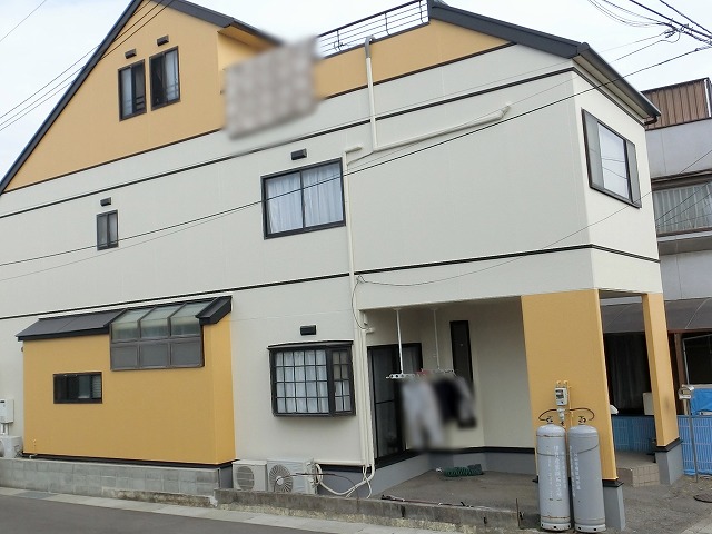 岡山市中区の住宅塗装の完成