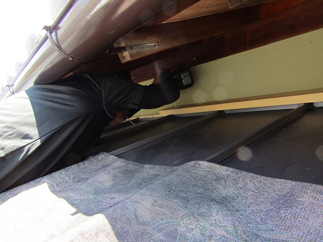 水切りをつける工程