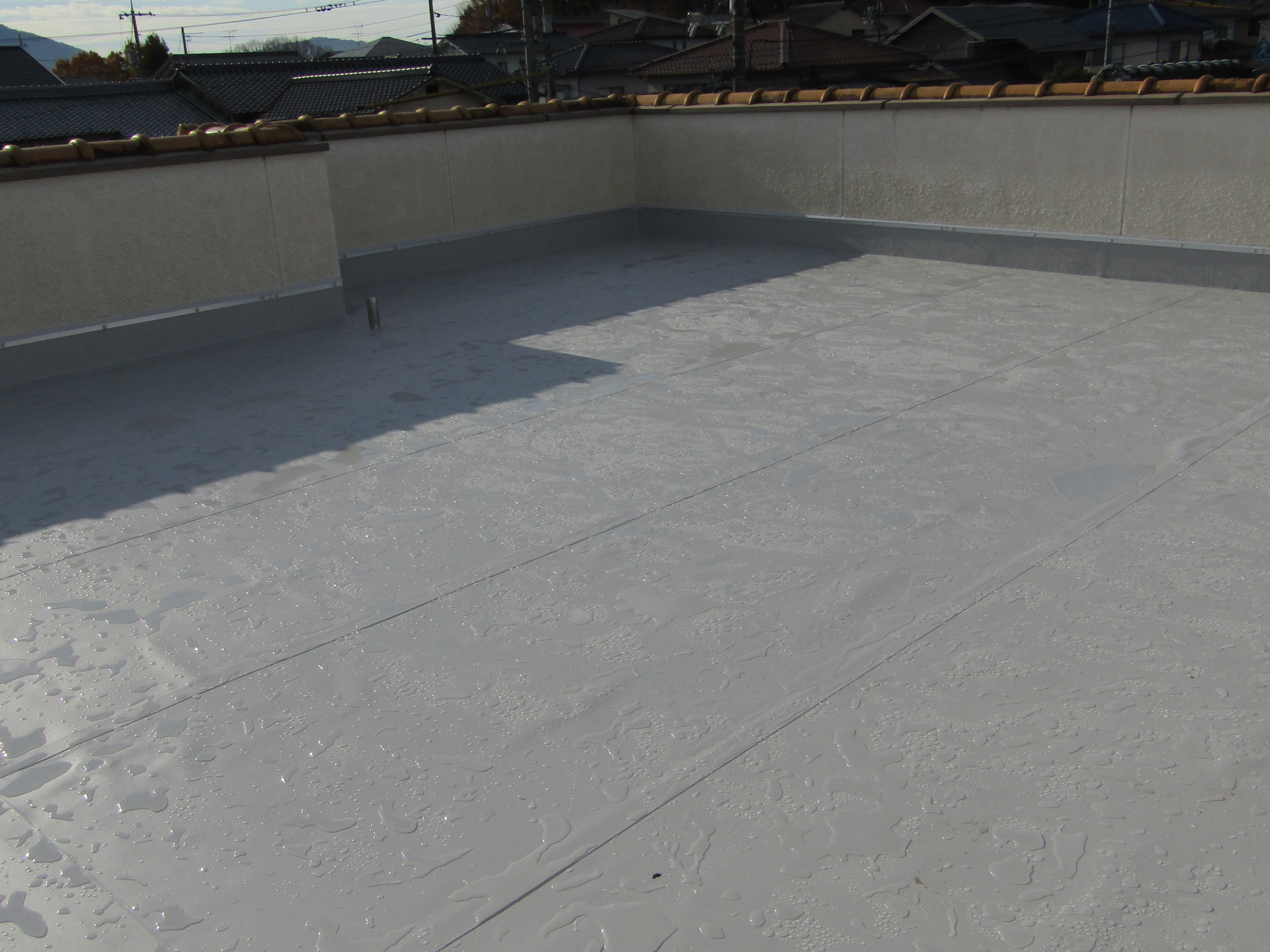 塩ビ防水シート 施工後