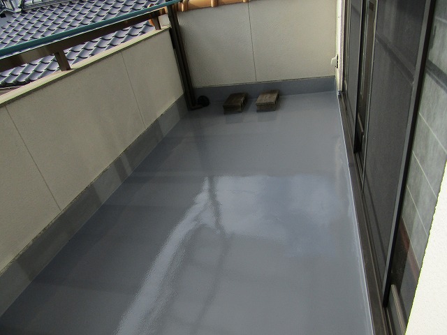 塩ビ防水シート 完成