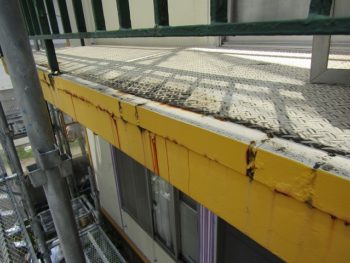 施工前のベランダ