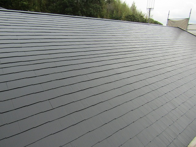 屋根の塗装完成