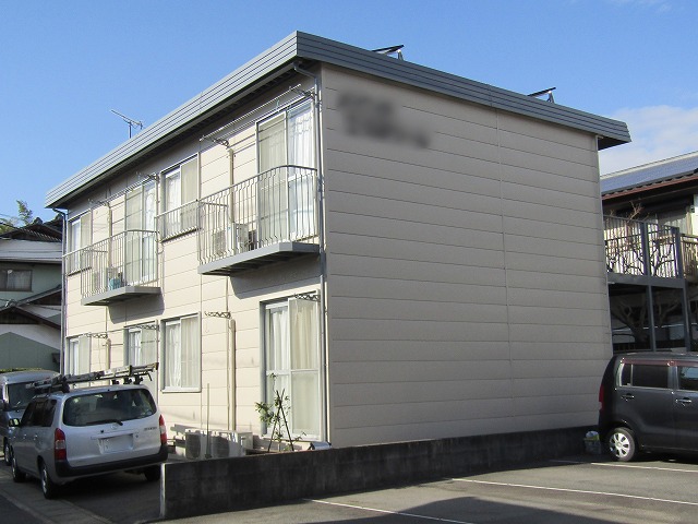 岡山市　アパート塗装完成