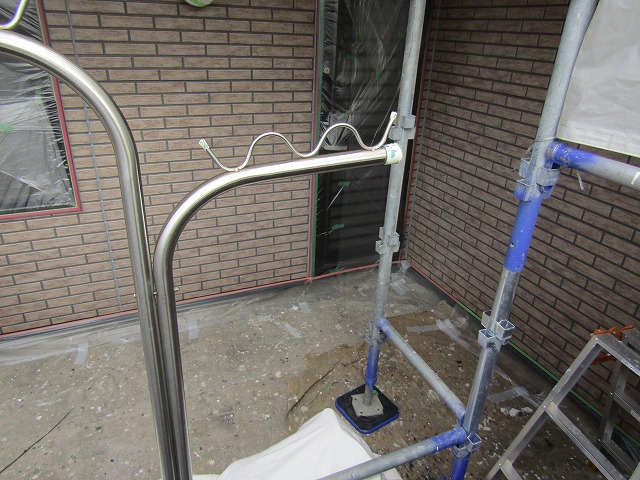 バルコニー床の養生