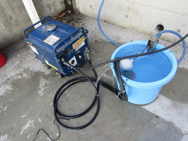 高圧洗浄のエンジン