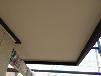 貼り替えした軒天