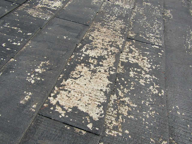 既存の屋根材カラーベストの劣化状況