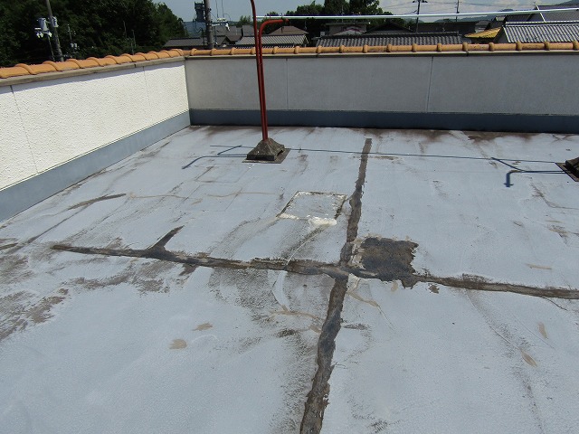 田中様邸 屋上陸屋根