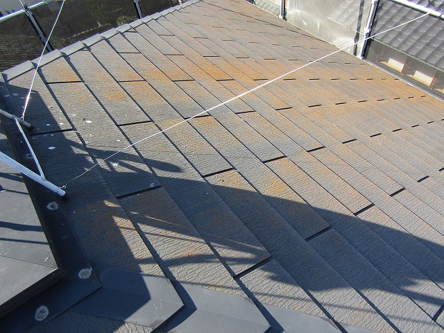 屋根の塗装前北面