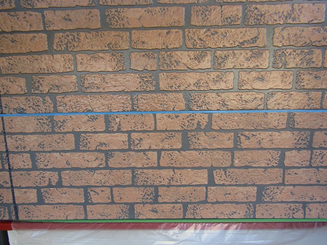 塗装したところとしてないところを比べる