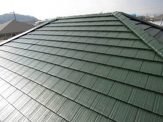 事務所の屋根塗装の完成