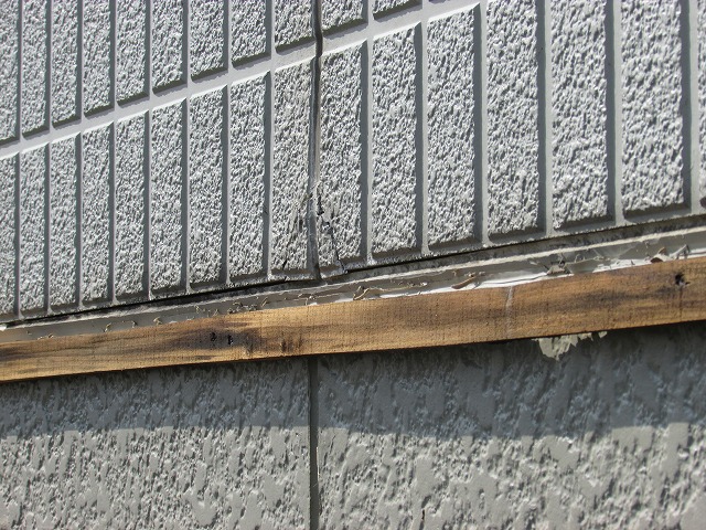 胴差をめくると雨漏り箇所が		