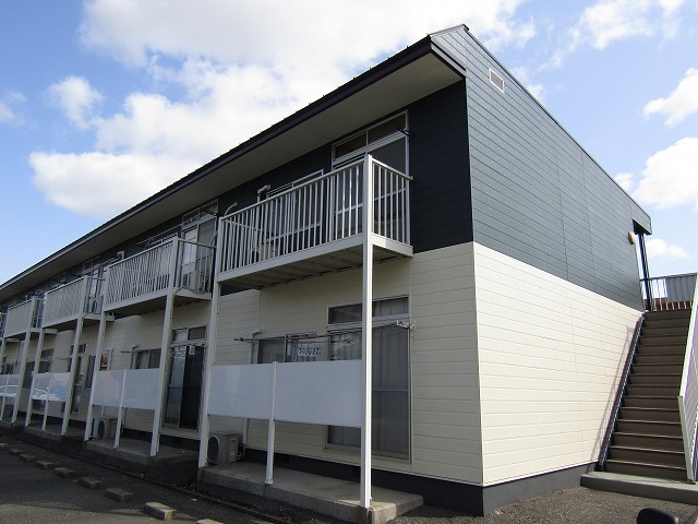 倉敷市アパート塗装現場