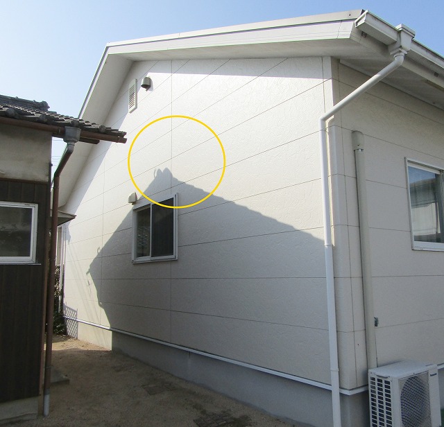 東面の雨漏り箇所