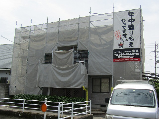 倉敷市安江の現場