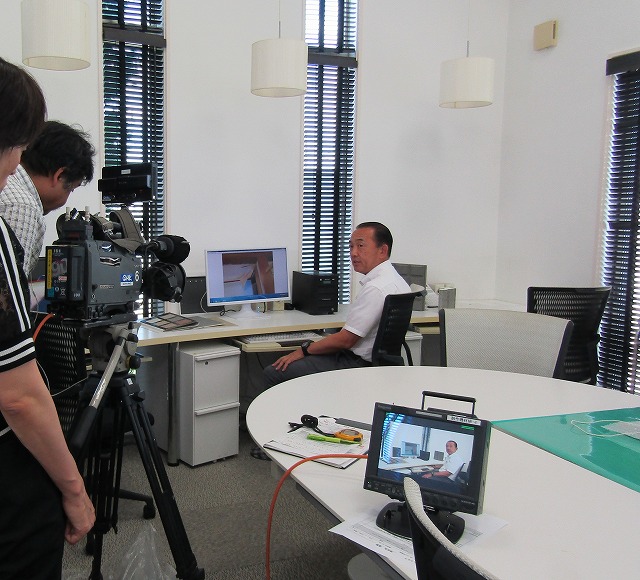 社長 撮影の様子