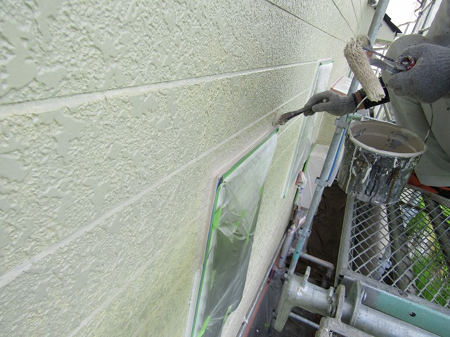 上塗り1回目の塗装