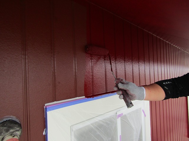 外壁塗り替え中