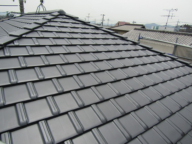 葺き替え工事した屋根