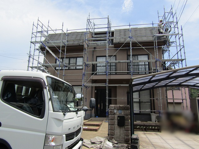 倉敷市足場組立