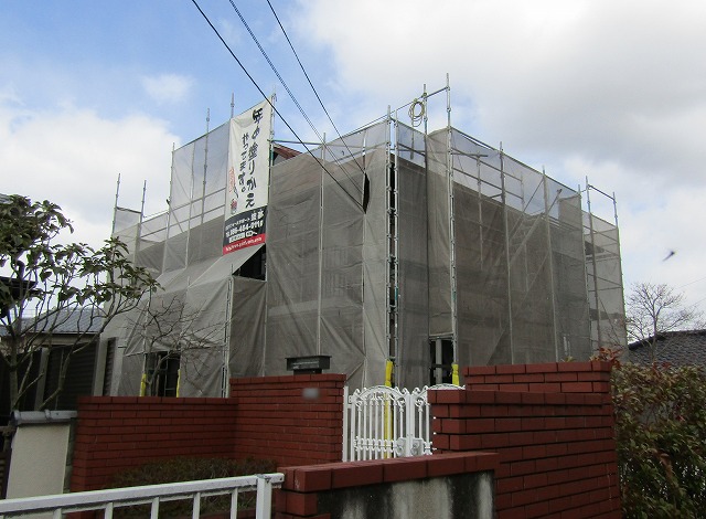 倉敷市水江の現場