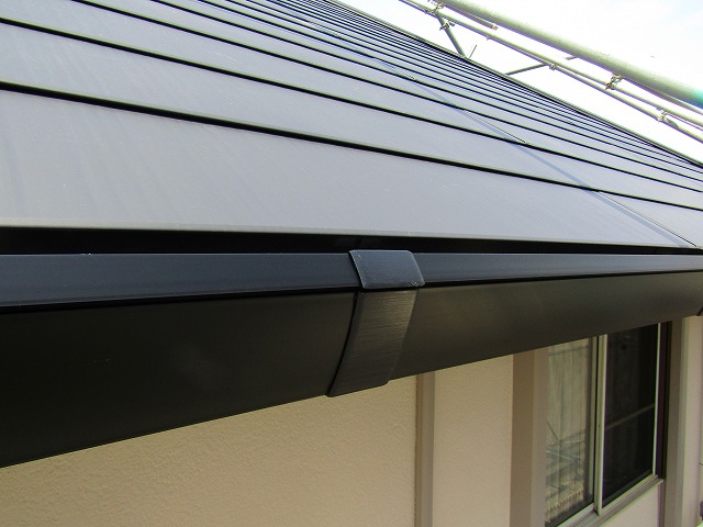 新しく交換した樋