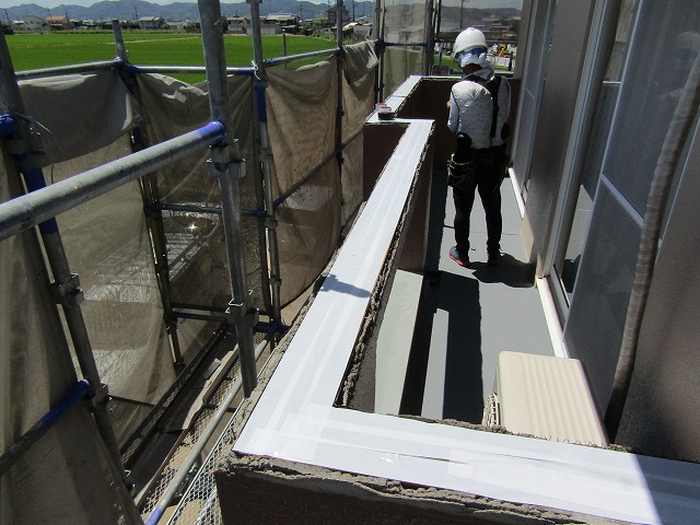 笠木板金交換工事