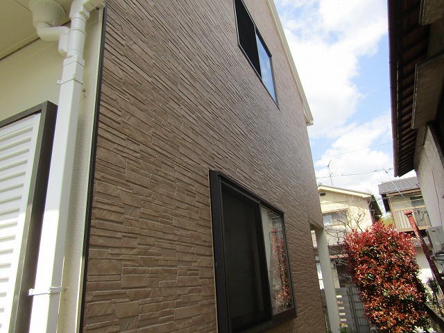サイディング張り替えした外壁