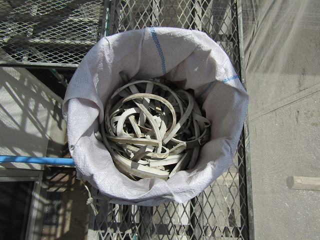 撤去したコーキング