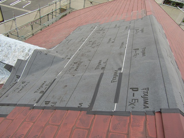 屋根の雨漏り 雨養生