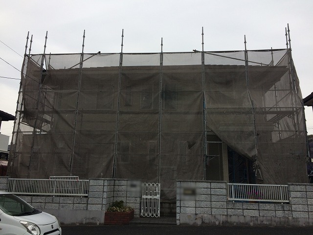 T様邸 足場組み