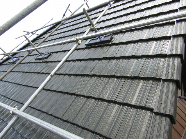 屋根の塗装完成