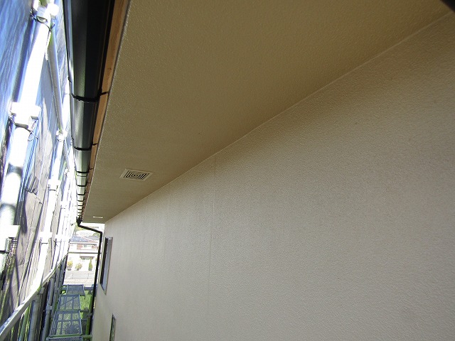 外壁の塗装完成