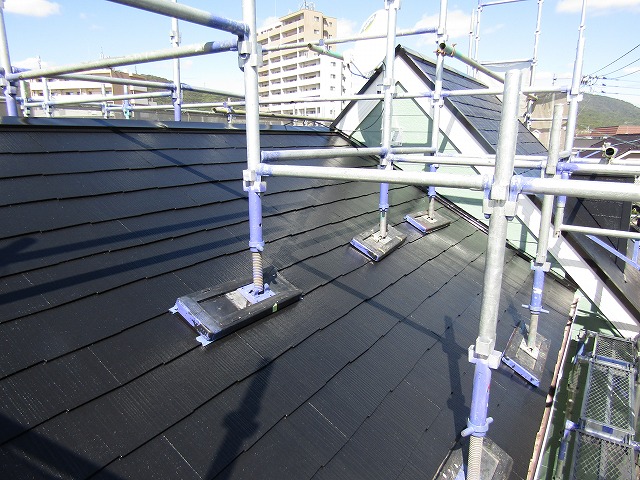 屋根の塗装完成