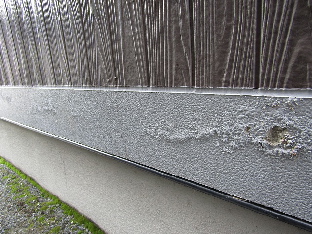 塗膜の剥がれ