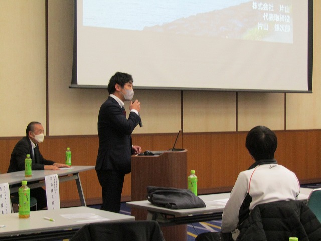 片山塗装様の講演