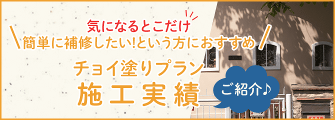 チョイ塗りプラン施工実績