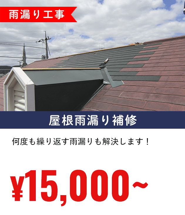 屋根雨漏り補修