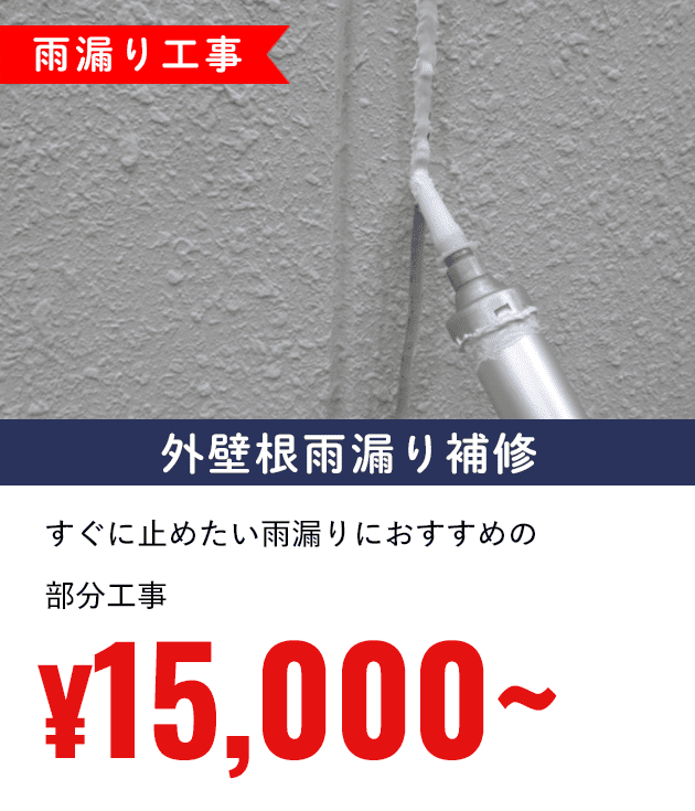 外壁雨漏り補修