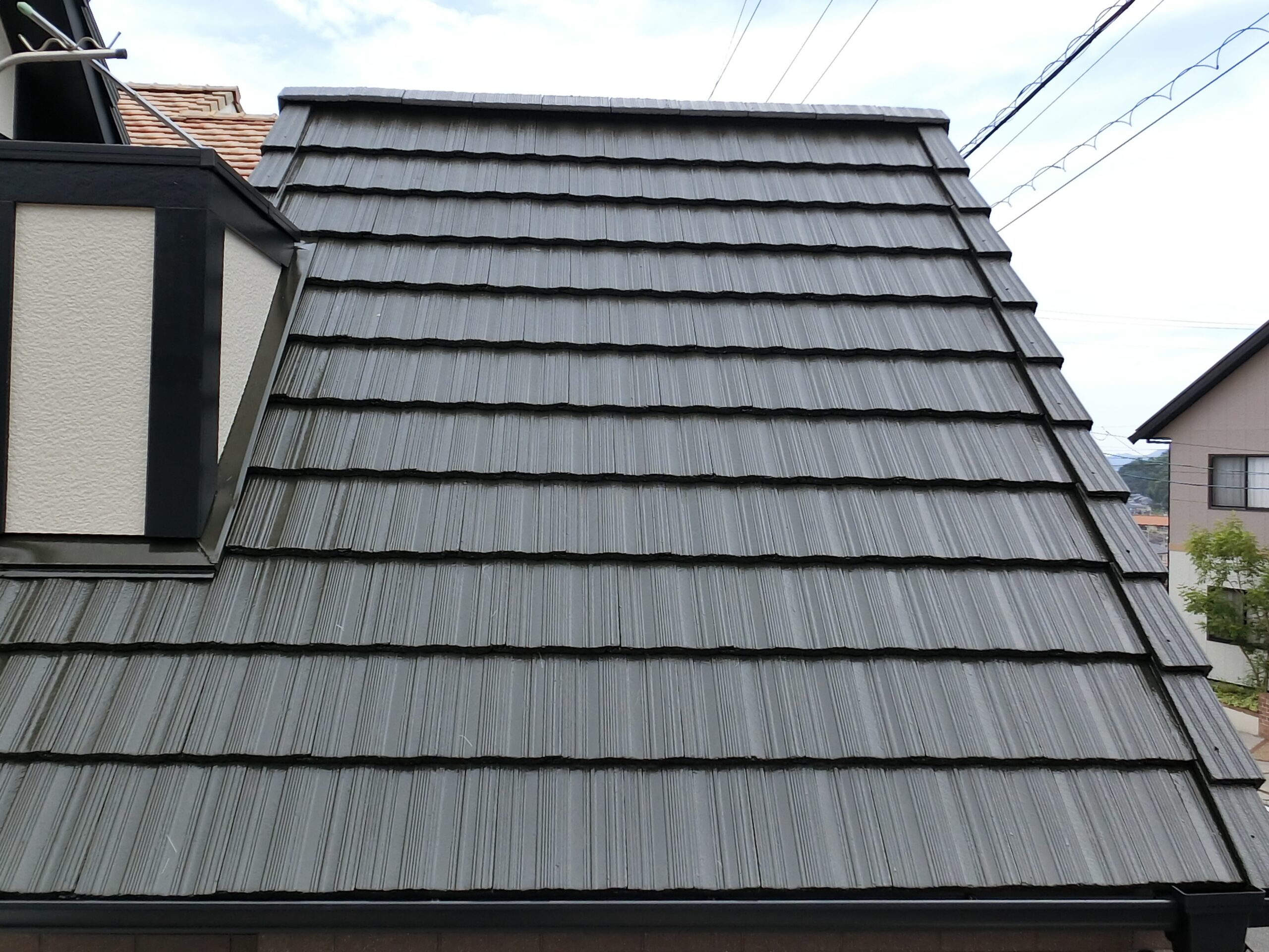 屋根の塗装完成