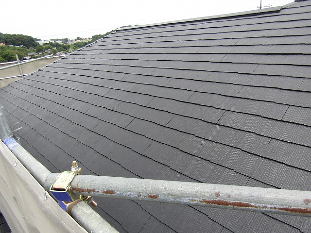 屋根の塗装完成