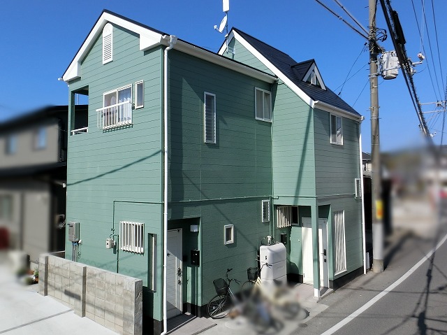 アパート塗装工事完成