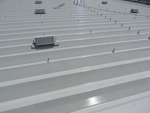 屋根の塗装完成