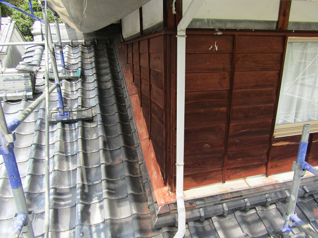 施工前の2階外壁