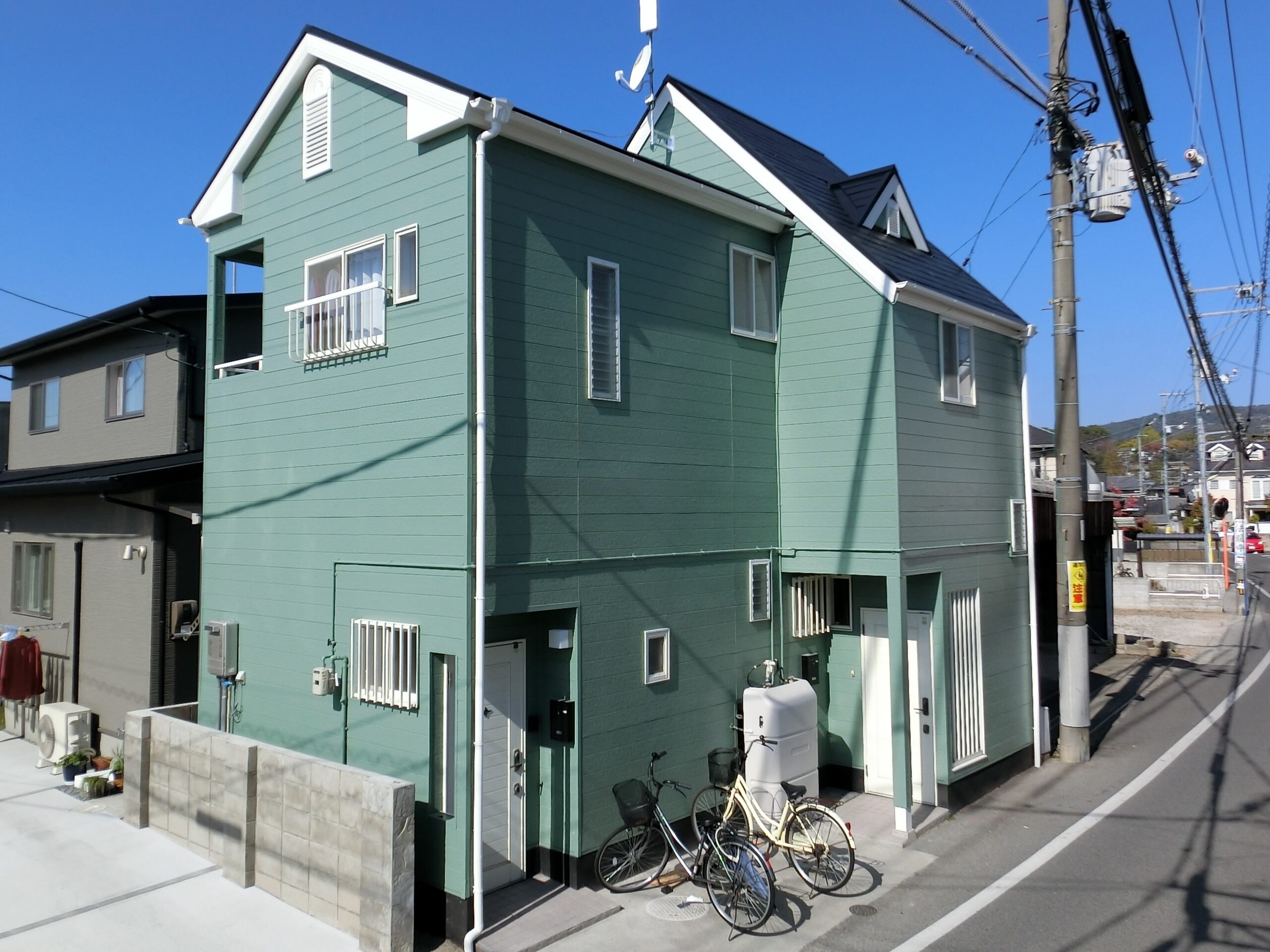 アパート塗装完成