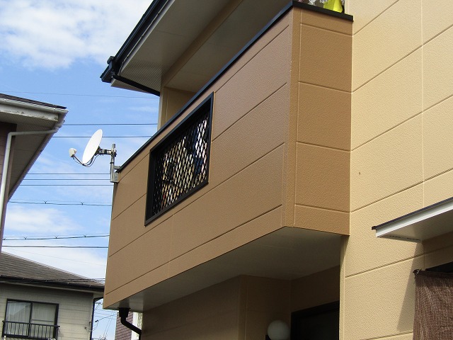 バルコニー色分け塗装